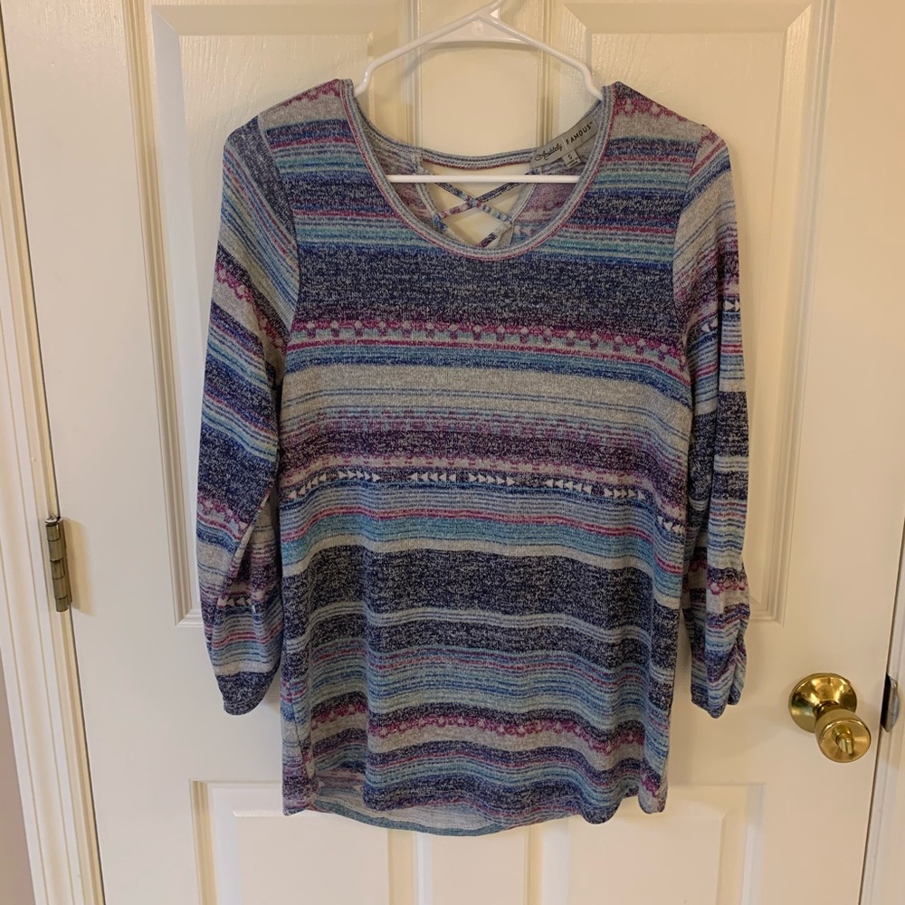 Absolutely Famous multicolor striped sweater, S